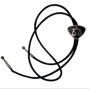 STERLING JLF TAXCO 107 Black String Necklace